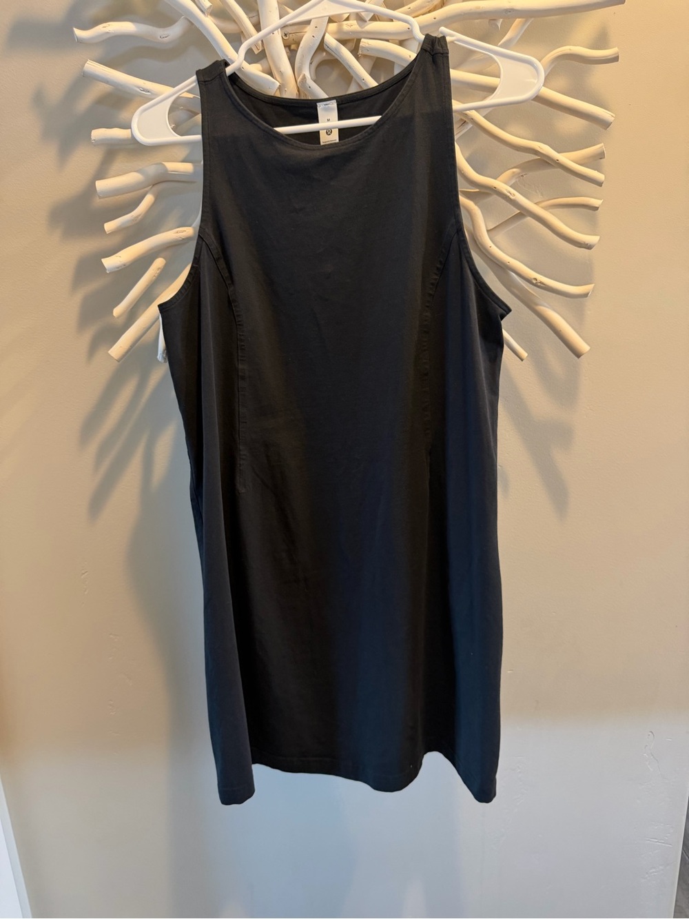 Athleta Classic Black Sleeveless Shift Dress.